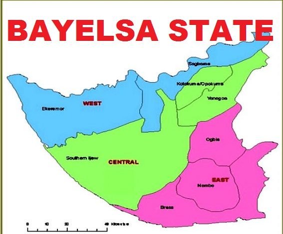 Map of Bayelsa State with details