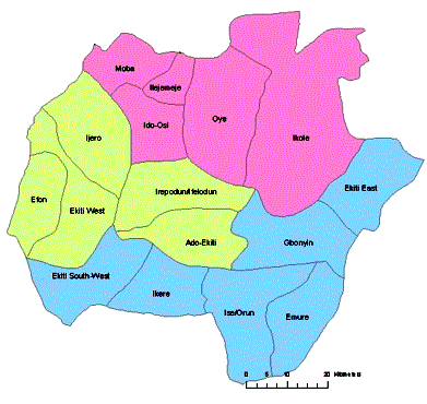 Map of Benue State with details