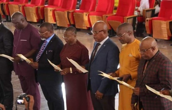 Newly Sworn-in Commissioners in Abia State and Their Portfolios