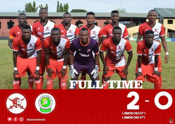 NPFL Week 1 Fixture: Abia Warriors Defeated Katsina United by 2 Goals to Nil