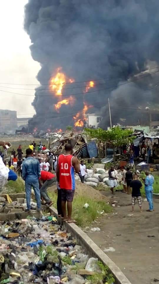 Fire Explosion at Abule-Ado in Amuwo Odofin LGA in Lagos State