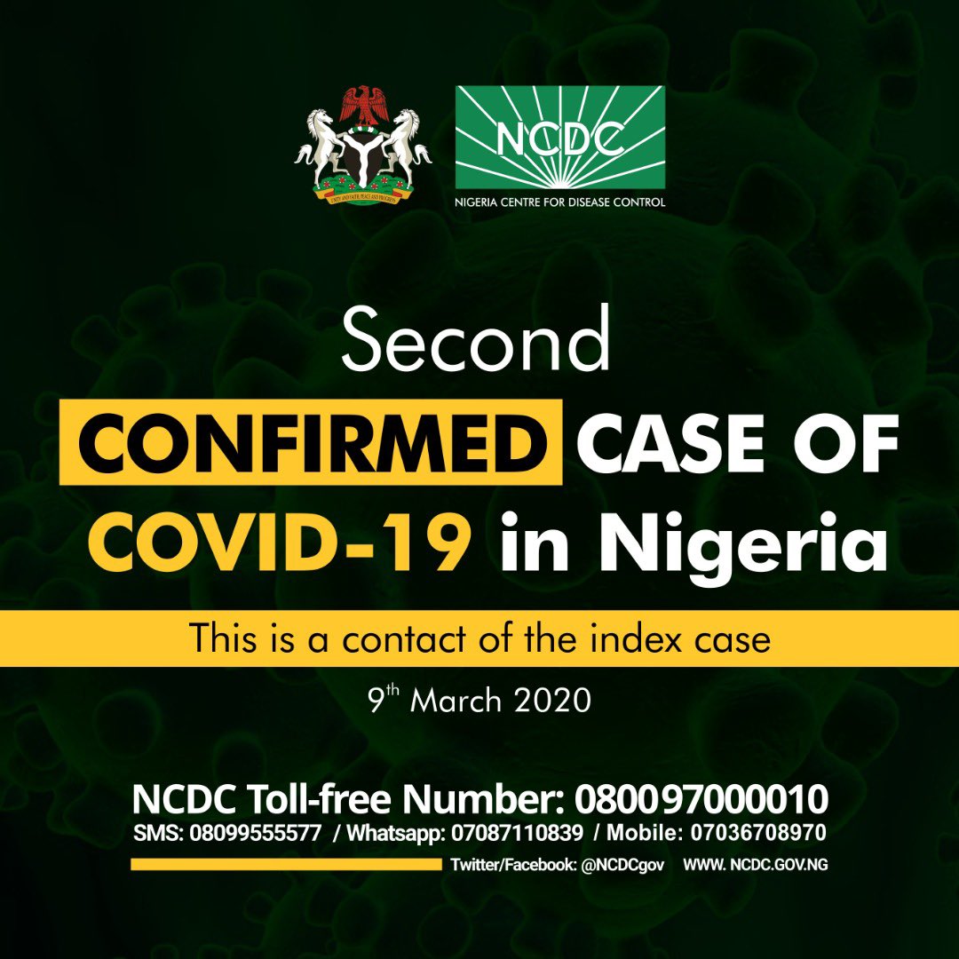 Nigeria Records Second Confirmed Case of Coronavirus