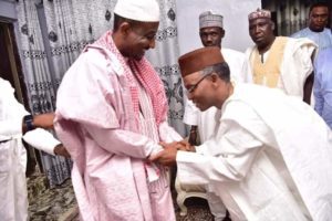 Governor of Kaduna State, Nasir El Rufai Paid a visit to Sanusi Lamido Sanusi, the Dethroned Emir of Kano