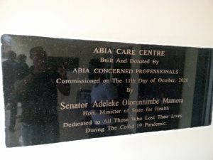 Abia Care Center to be commissioned on October 11, 2020