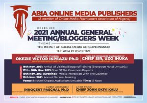 Abia Online Media Practitioners Holds Annual General Meeting & Bloggers Week