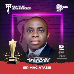 Sir Mac Atasie To Be Honoured As Abia Change Agent of The Year As Abia Online Media Publishers Holds Annual General Meeting