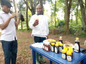 Kingsley Nwaogu, owner of Makizi Raw Honey.