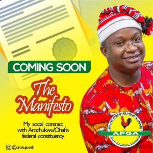 I will create jobs, and improve lives in Arochukwu/Ohafia Federal Constituency - Okuji Oreh