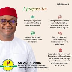 Why Dr. Okuji Oreh is the best foot forward for Aro/Ohafia Fed. Constituency. Pt. 1
